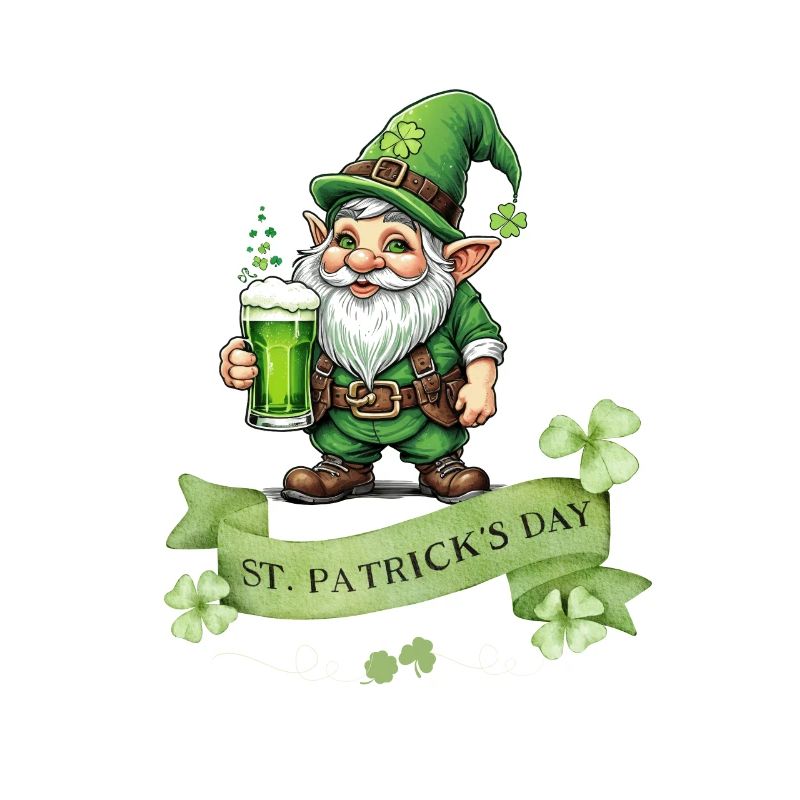 Leprechaun de la Saint-Patrick I Bière verte I