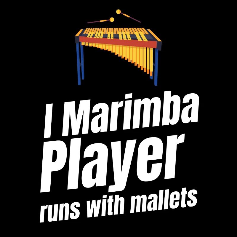 I Marimba player running with mallets Orchestra