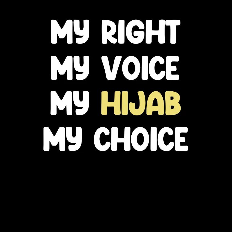 Mon droit, mon vote, mon hijab, mon choix,
