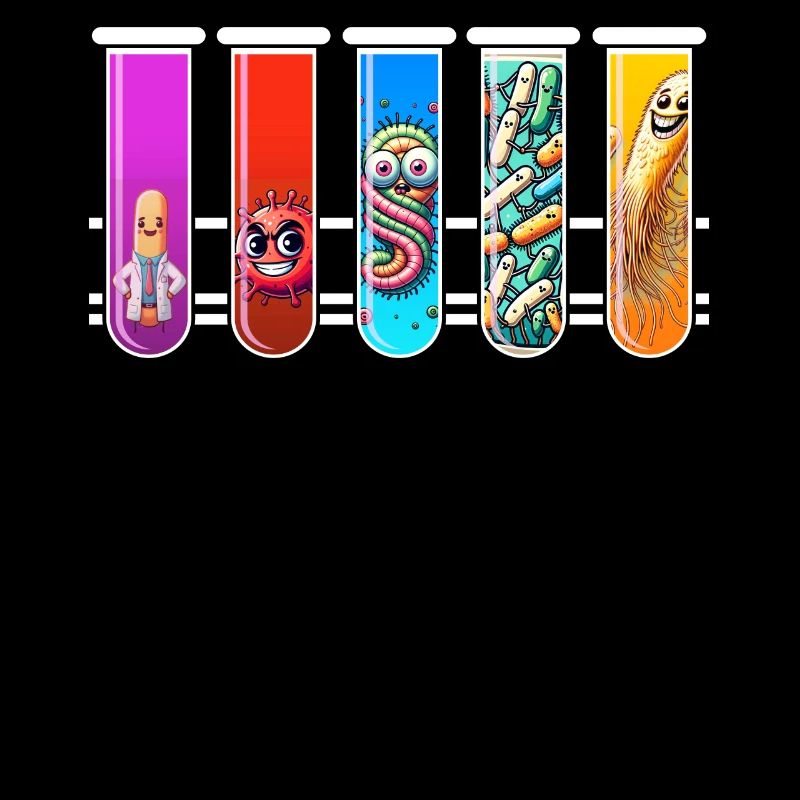 Chemise Science, Différents Types De Bactéries