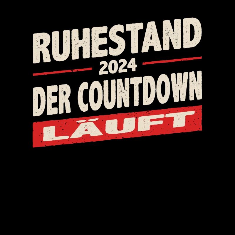 Ruhestand 2024 Countdown läuft Rot Striche