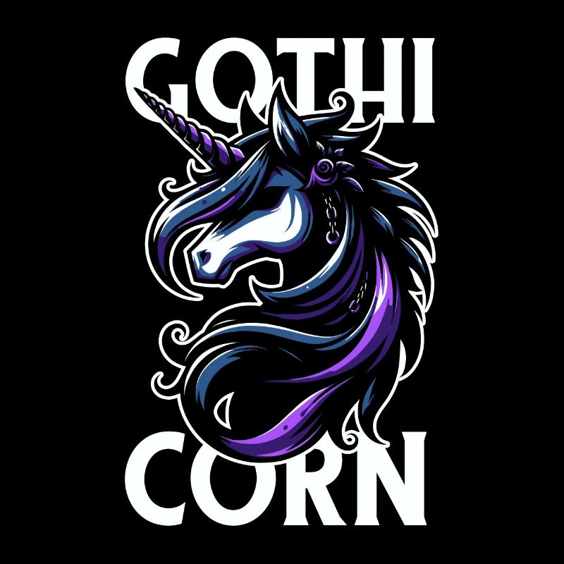Gothic Einhorn Gothicorn