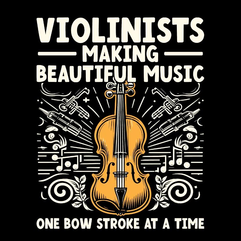 Violinists Making Beautiful Music One Bow Stroke A
