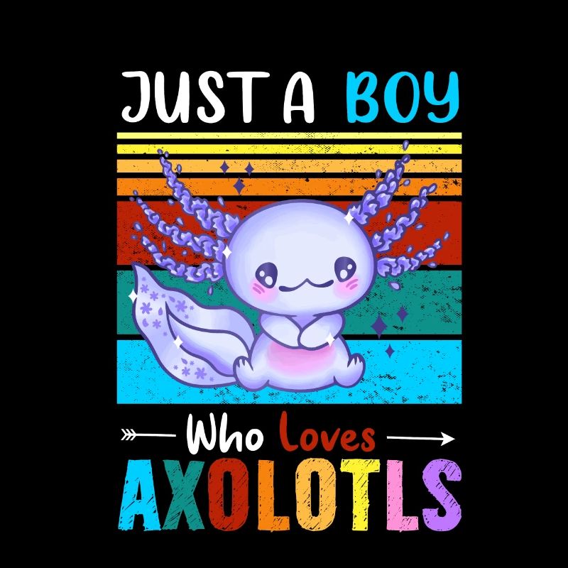 Nur ein Junge, der Axolotl liebt