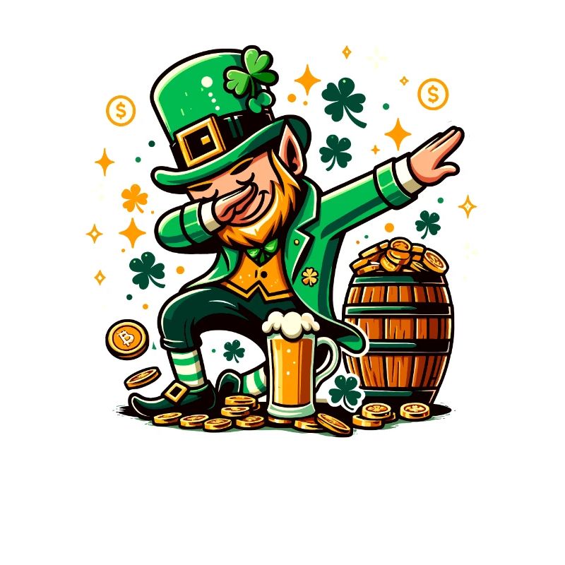 Synchronisation Leprechaun Irisches St. Patricks Day Bier