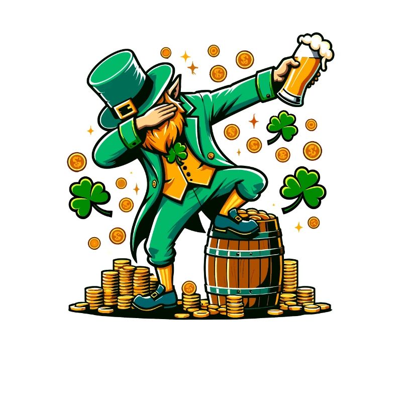 Synchronisation Leprechaun Irisches St. Patricks Day Bier
