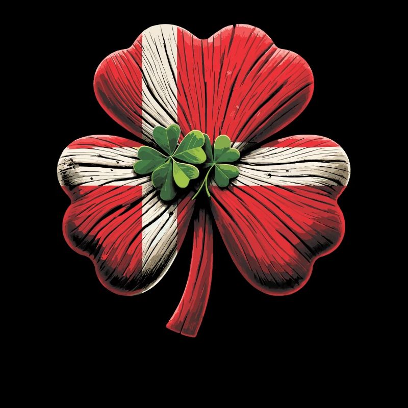 Shamrock Danemark drapeau Saint Patrick St Patricks