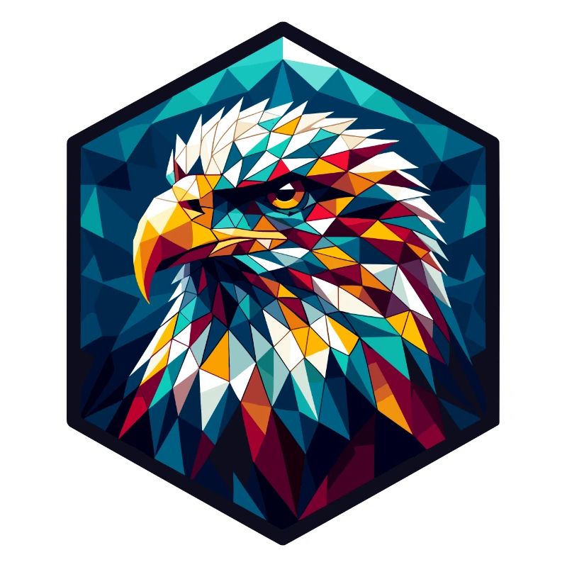 White-tailed eagle in polygon representation