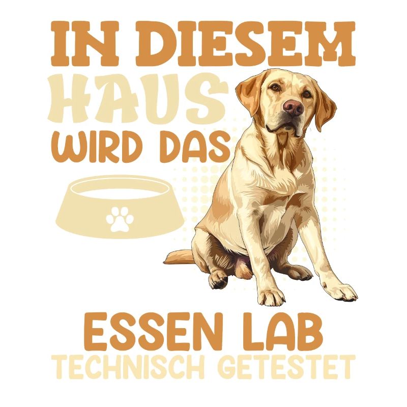 Labrador Hungrig Essen Lab Technisch Getestet
