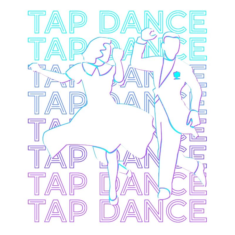 Tap Dance Dancer Shoe Dancing Retro