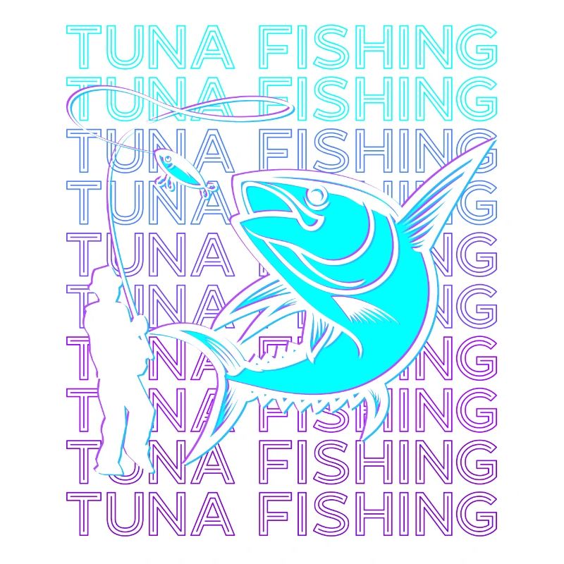 Thunfischfang Blauflossenthunfisch Retro