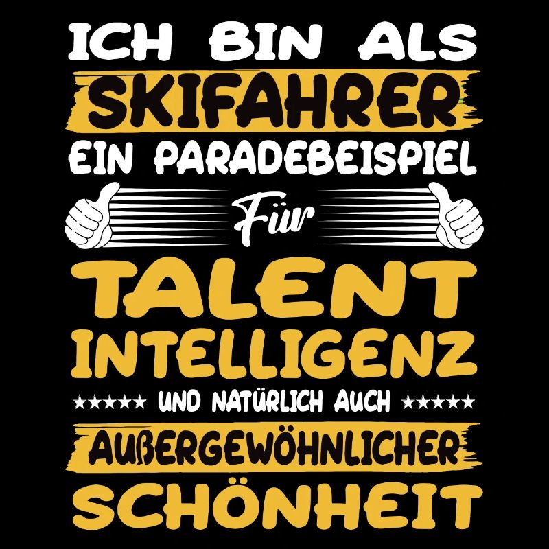 Skifahrer ein Paradebeispiel Ski