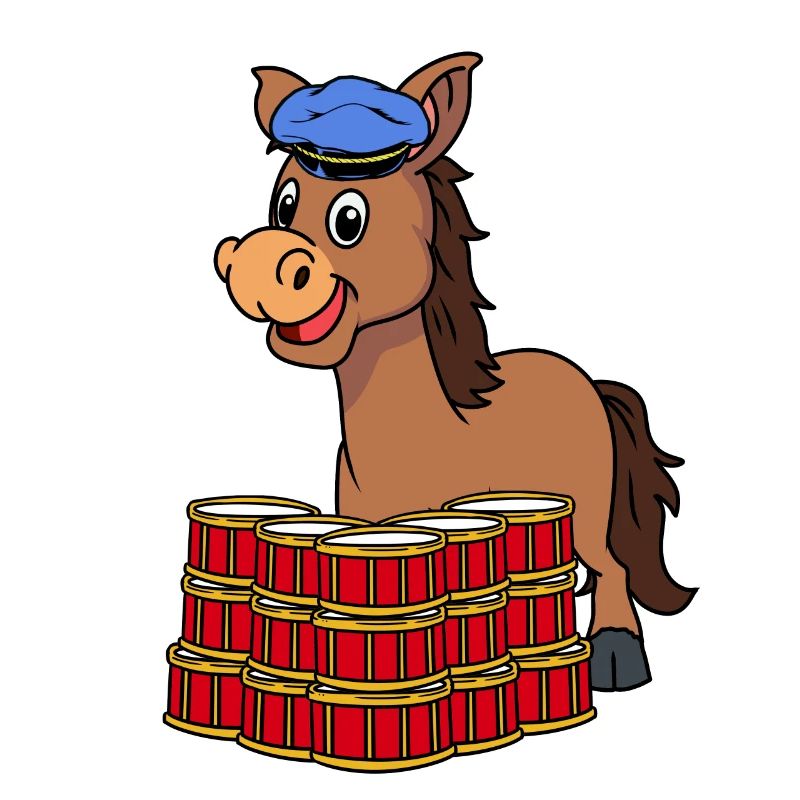 Donkey Drummer Drum