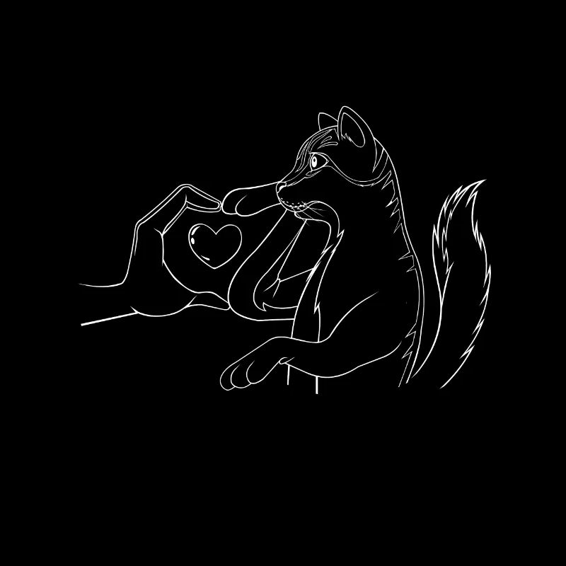 Line Art Somali Cat Somalis Fox Cats