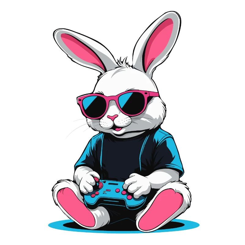 Easter Bunny Gamer Iconic Easter Gaming