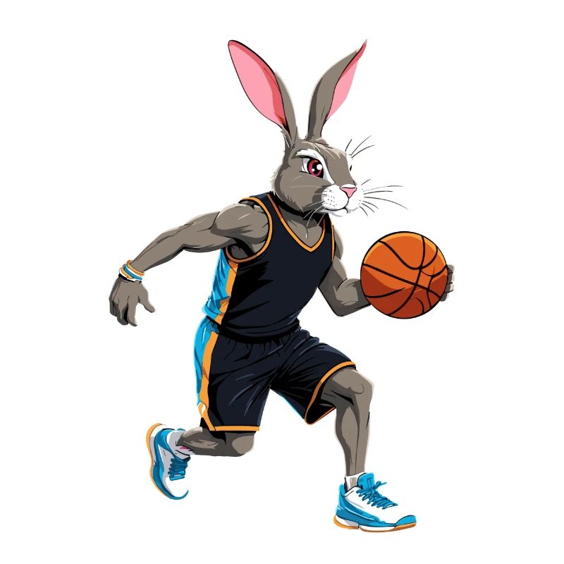 Basketball Player Easter Bunny Funny Easter