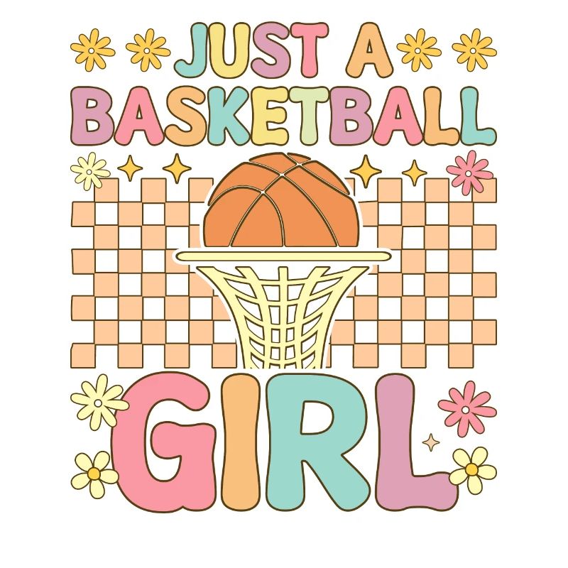 Juste une joueuse de basket-ball groovy