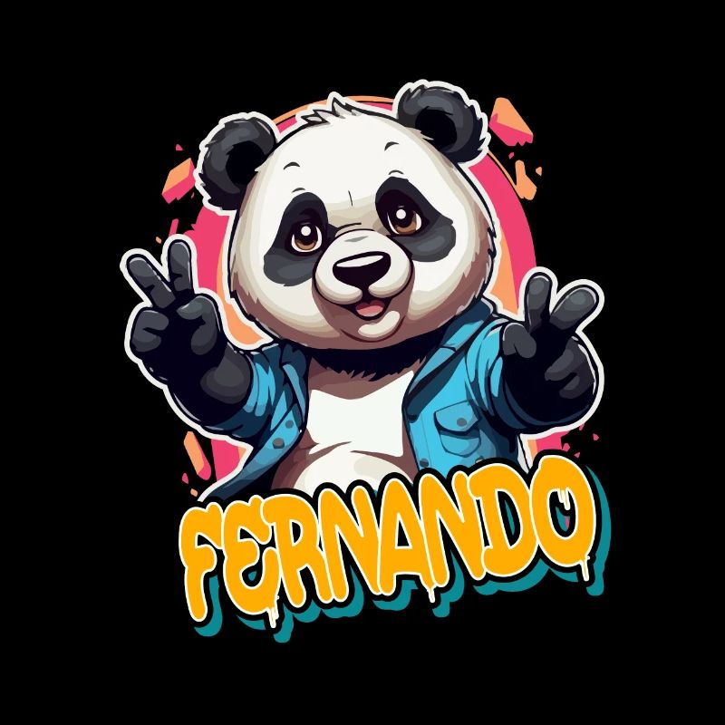 FERNANDO - Beau nom de garçon avec Cool Panda