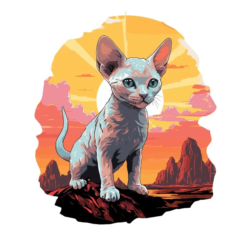 Devon Rex Kätzchen Devon Rex Katze