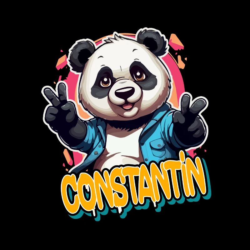 CONSTANTIN - Beau nom de garçon avec Cool Panda