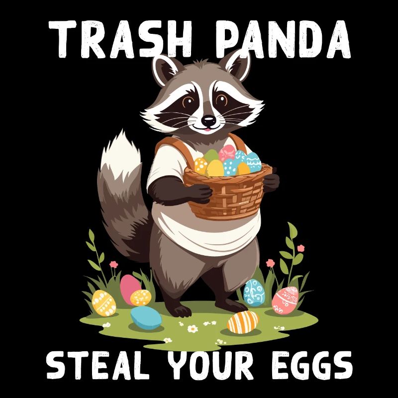 Funny Raccoon Saying Cute Easter Design