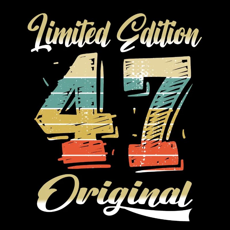 77 ans anniversaire vintage 1947 édition limitée