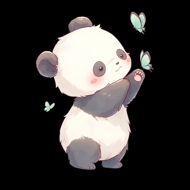 Panda Ours Papillons Panda géant japonais