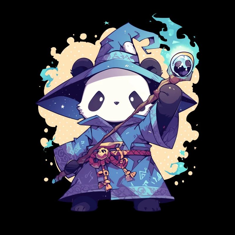 Panda Bear Wizard Panda géant japonais