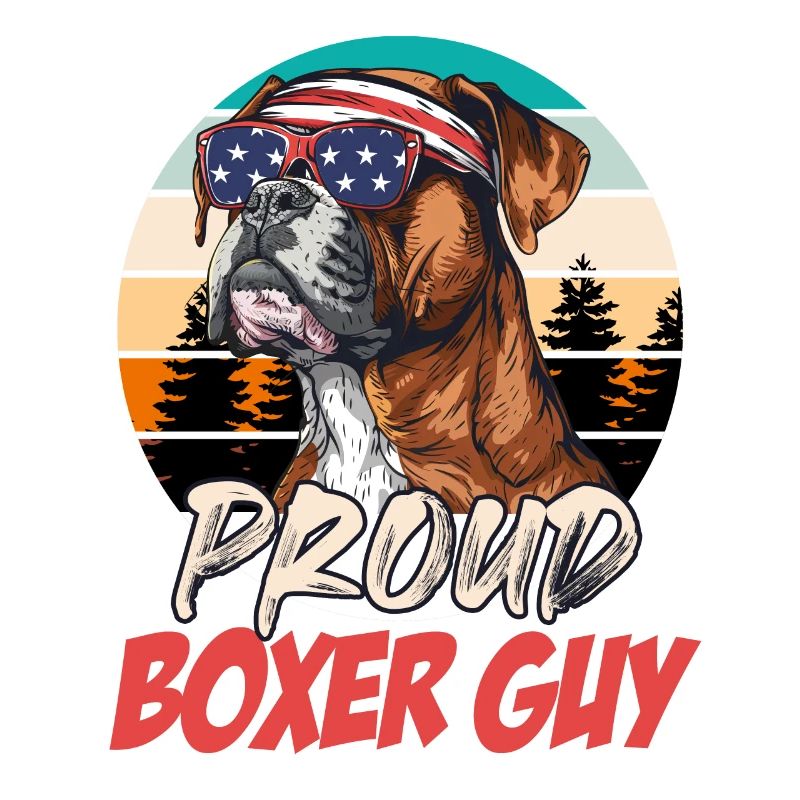 Deutscher Boxer PROUD BOXER GUY Cooles Boxer