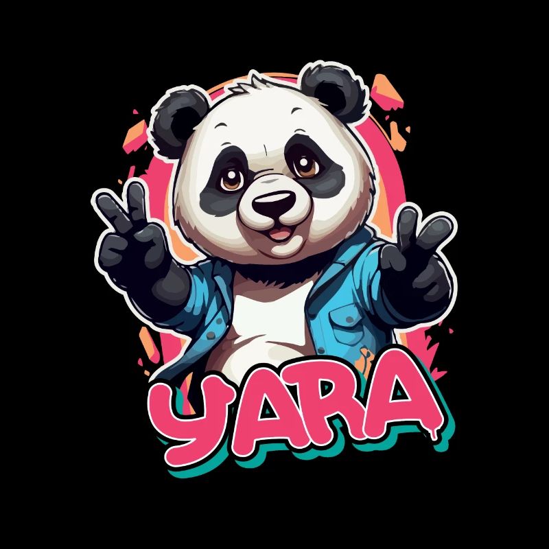 YARA - Schöner Mädchen Name mit coolem Panda