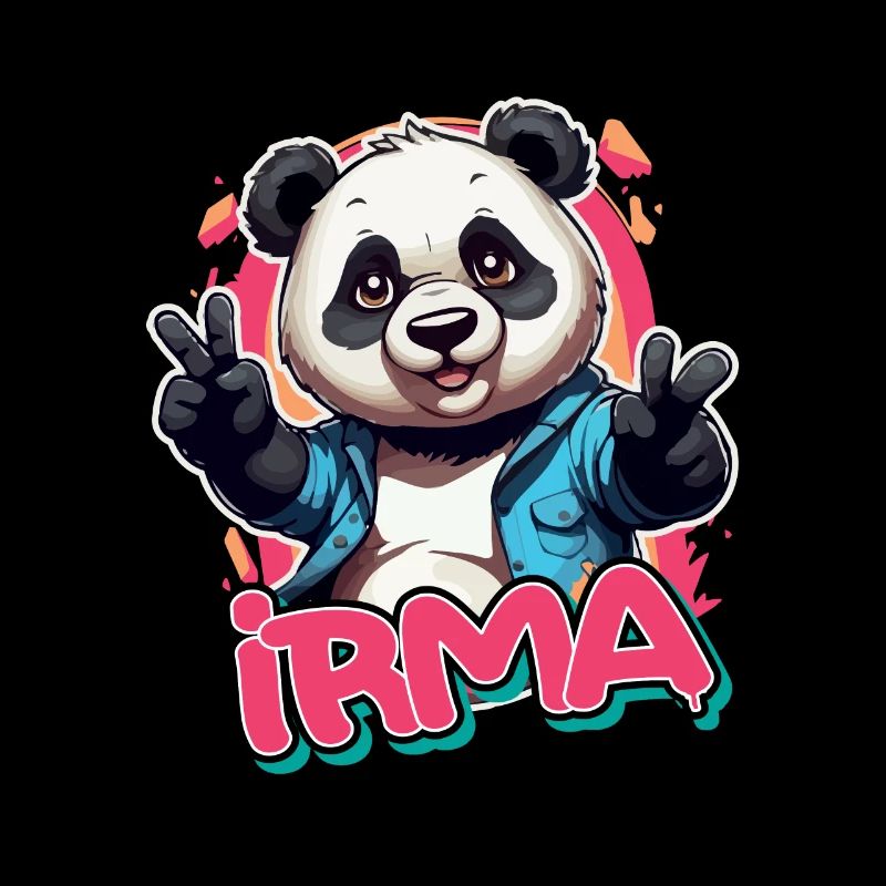 IRMA - Schöner Mädchen Name mit coolem Panda