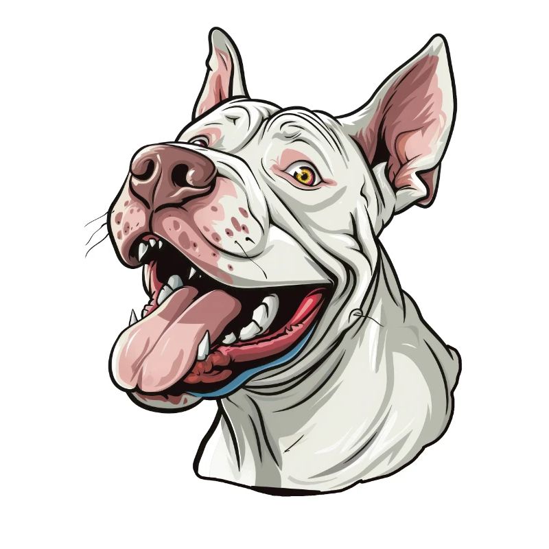 Dogue d’Argentine | Illustration de dessin animé