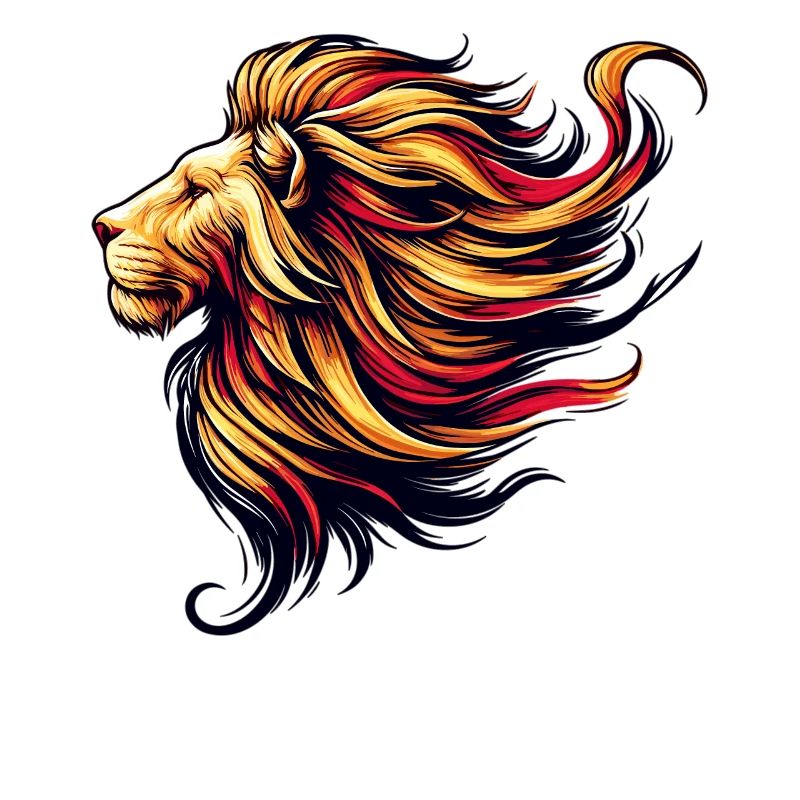 Leo with a dramatic mane