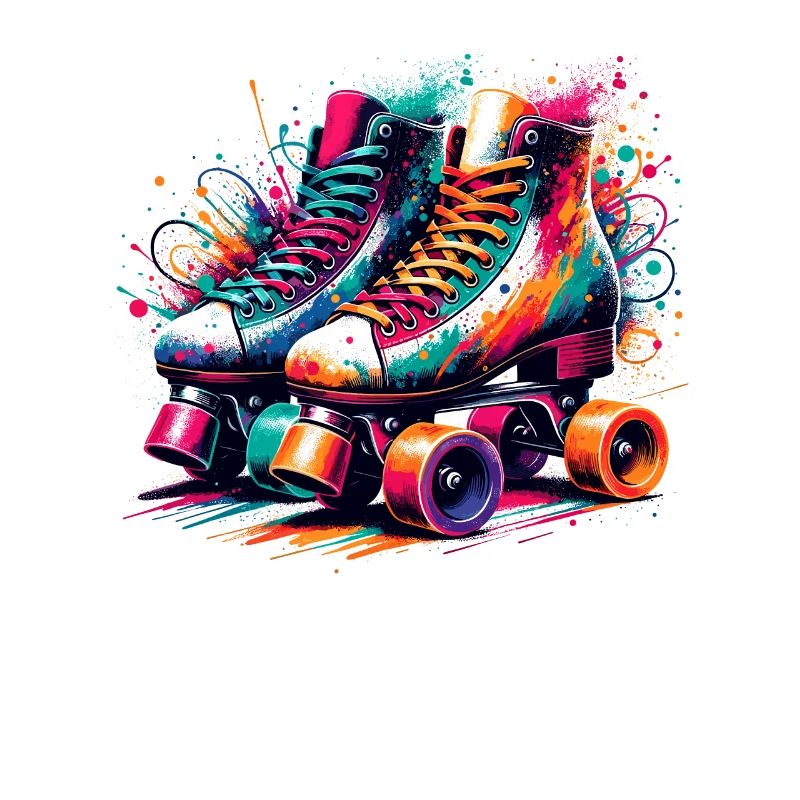 Colorful Rollerblades Rollerblading Rollerblader