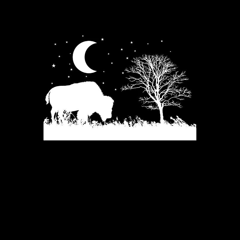 Le bison mange l’animal de l’herbe