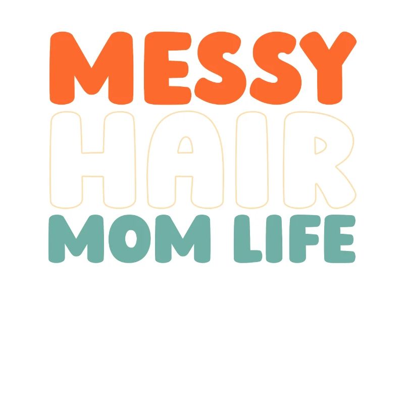 Mama Mutter Unordentliches Brötchen Mutterleben