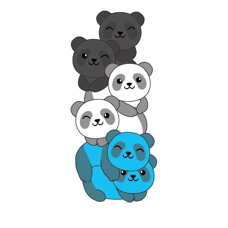 Mascic Flag Pride LGBTQ Panda mignon
