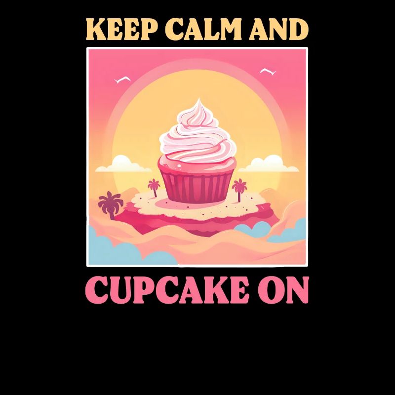 Amateur de cupcakes Keep Calm et Cupcake On