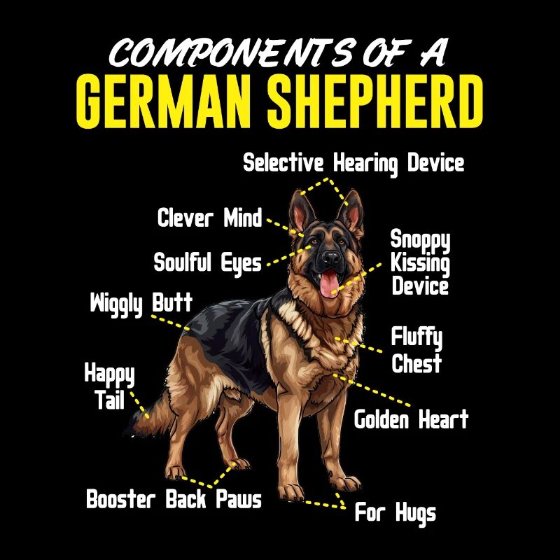 Schäferhund KOMPONENTEN EINES DEUTSCHEN