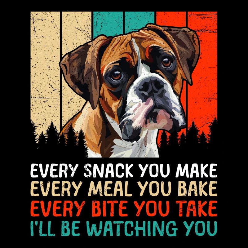 Boxer allemand drôle CHAQUE COLLATION QUE VOUS FAITES Boxer