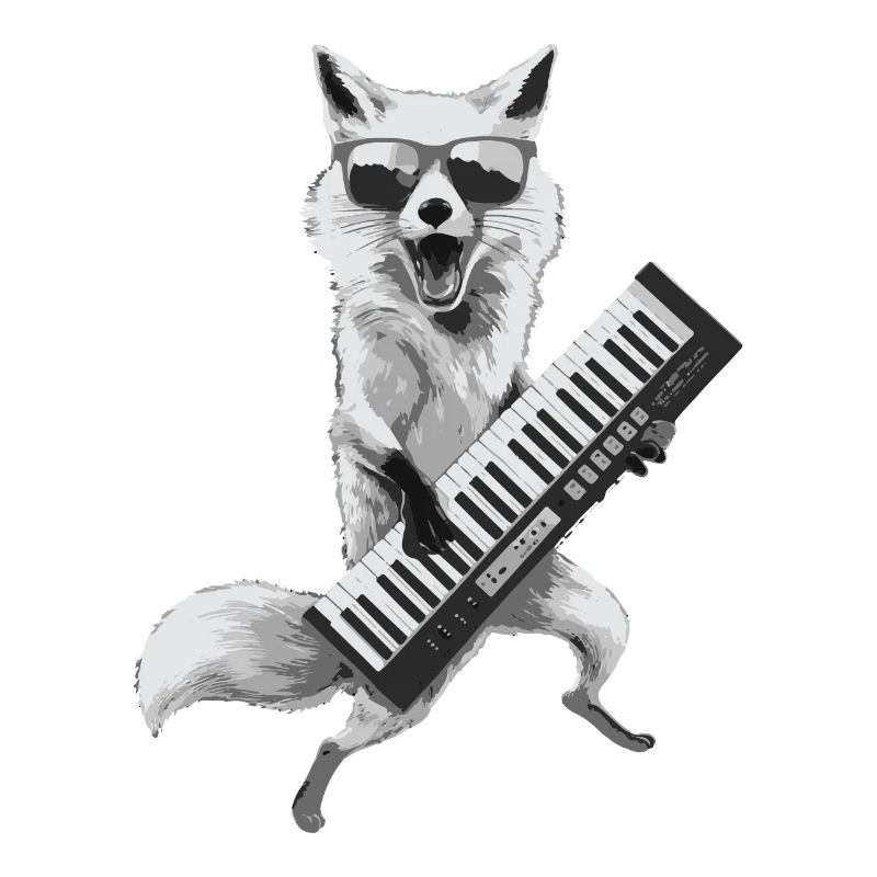 Fox Keytar Keyboard Gift