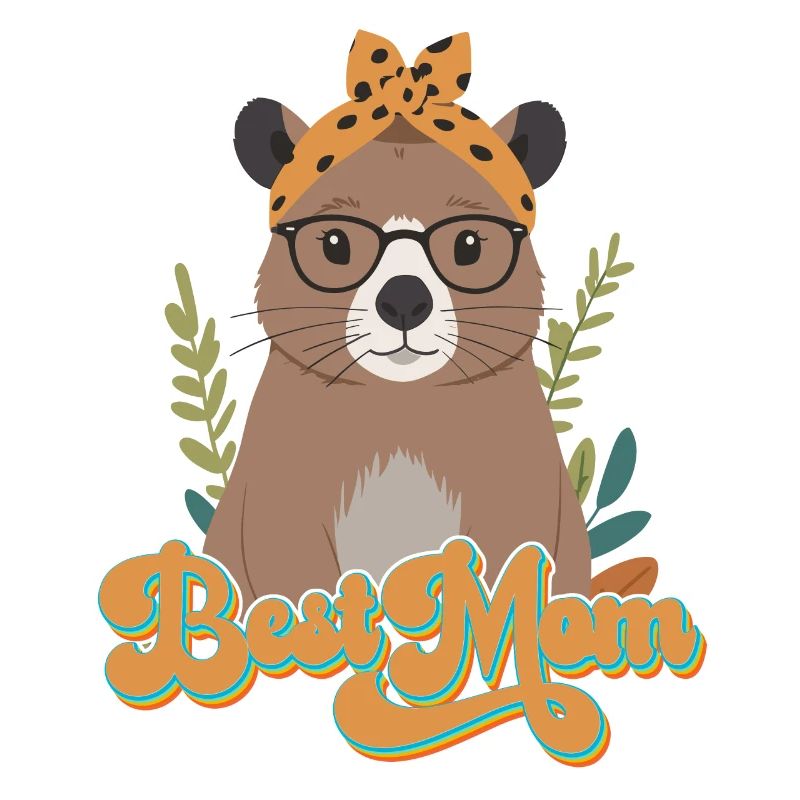 Drôle Capymama Capybara Mère Design