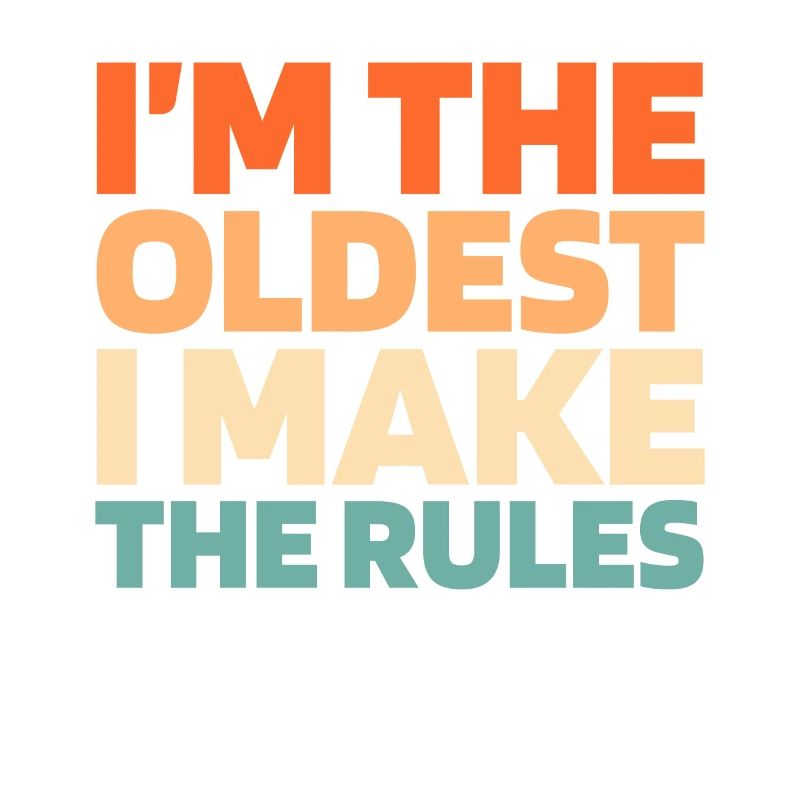 Black humor elders, I make the rules