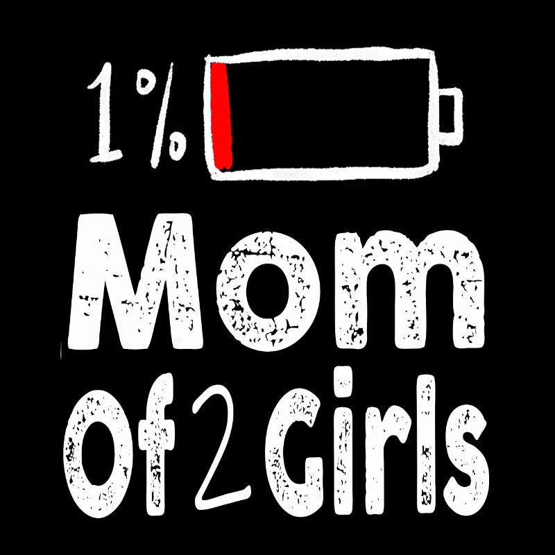 Mutter von 2 Mädchen Lustiger Muttertag