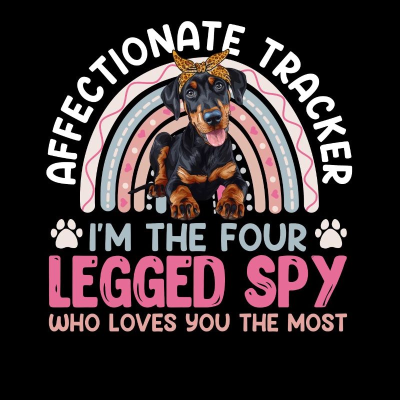 Doberman Dog AFFECTIONATE TRACKER FOUR LEGGED