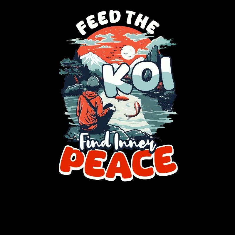Koi Fish Feed the Koi, Find Inner Peace