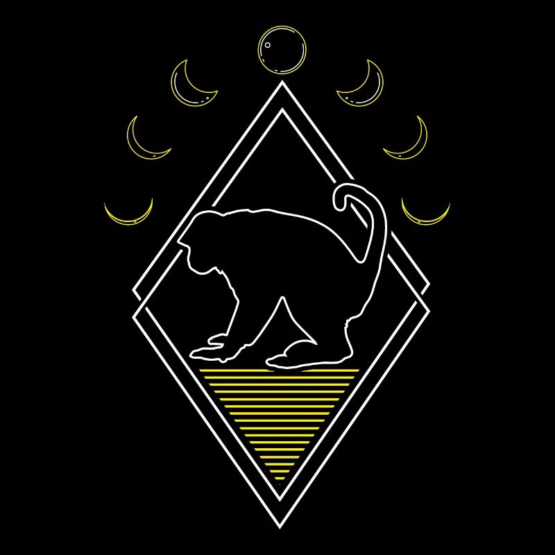 Monkey Abstract Moon Phases