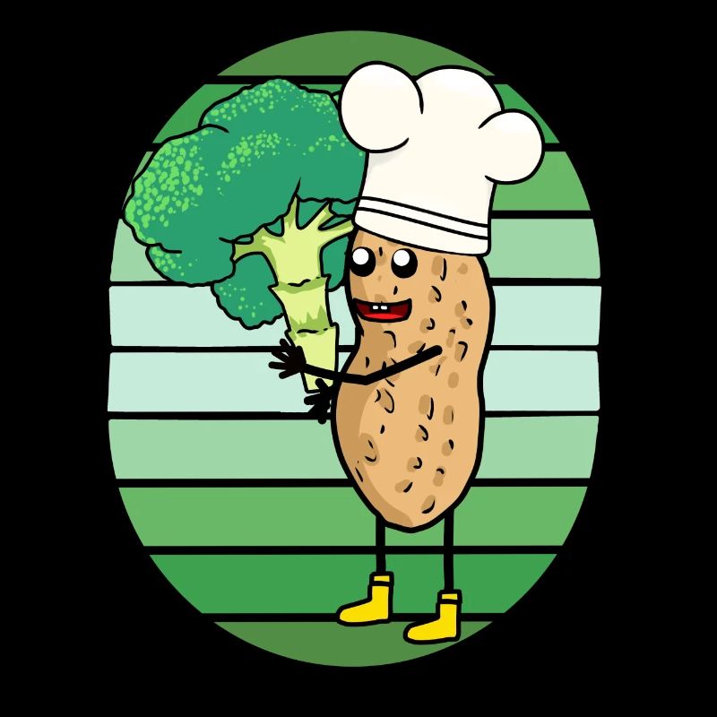 Peanut Broccoli Vegetables Cook Cooks Cook