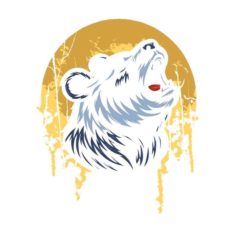 Panda géant Panda Ours Lune Hurlant