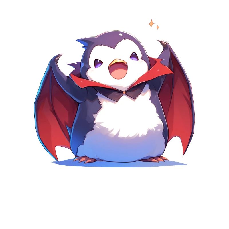 Pingouin Vampire Halloween Pingouin Mignon